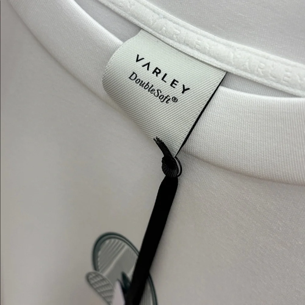 NWT Varley Women's Rasco Namesake White Forest Crew Neck Sweater - Picture 8 of 9